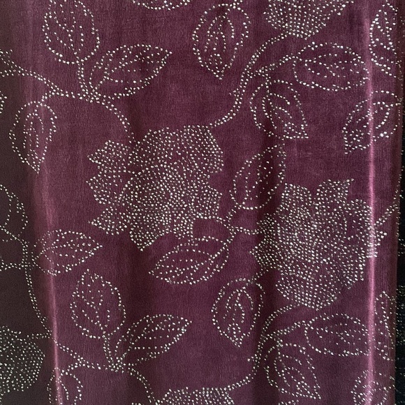 Filigree Ltd. Collection Glitter Floral Print Cover Up Jacket - Picture 3 of 7